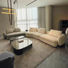 Italian Style Modern Sofa Home Living Room Stainless Steel Velvet Fabric Couch Hotel Luxury Sofa Set Furniture