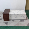 Modern Nordic Design Coffee Table Living Room Furniture Marble Rock Slab Tea Table for Decorative Plinth