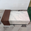 Modern Nordic Design Coffee Table Living Room Furniture Marble Rock Slab Tea Table for Decorative Plinth