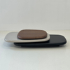 Hot Selling Modern Swivel Coffee Table with Durable Carbon Steel Base Pebble Shape Home Furniture for Living Room