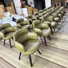 Modern Leather Swivel Dining Chair with Metal Mold Sponge Frame for Home Furniture Restaurant Chair in Apartment or Hotel Use