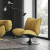 Italian Luxury Design Swivel Living Room Chair Simple Modern Leisure Fabric Armchair for Home Bedroom Apartment Outdoor Villa