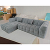 Modern Minimalist Design Modular Sectional Sofa Set Living Room Furniture Couch Velvet Fabric L-shaped Sofa
