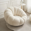 Nordic Living Room Chair Wool Velvet Fabric Modern Luxury Single Seater Sofa Accent Lounge Chairs Lazy Armchair