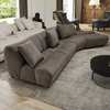 Modern Italian Design Luxury Furniture Sectional Sofa Comfortable Shaping Sponge Velvet Modular Couch Living Room Sofa Set