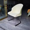 Luxury Stainless Steel Dining Chair Velvet PU Leather Upholster Restaurant Chair for Home Hotel