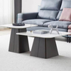 Modern Rectangle Tea Table Side Table Stainless Steel Designer Home Furniture Living Room Hotel Apartment Marble Coffee Table