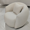 Modern Quiet Style Designer Lamb Fleece Sofa Chair Hotel Lobby Velvet Fleece Negotiation Single Sofa