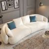 Modern Quiet Style Designer Lamb Fleece Sofa Chair Hotel Lobby Velvet Fleece Negotiation Single Sofa