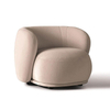 Modern Leisure Chair Light Luxury Designer Cloth Sofa Living Room Hotel Apartments Velvet Fabric Sofa Armchair