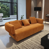 Modern Design Luxury Living Room Furniture Velvet Sofa High-quality Hotel Apartment Three Seater Couch