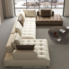 Luxury L-shaped Sofa Set Villa Home Living Room Furniture Italian Modular Leather Large-sized Couch