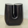 Modern Italian U-Shaped Corner Table Solid Wood Concrete Paint Stool Minimalist Creative Dressing for Living Room Hotel Use