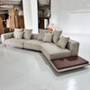 Italian style living room L-shaped sofa Home furniture modular design Linen fabric Hotel Sectional couch sofa set