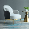 Italian Modern Beige Fabric Sofa Single Classic Living Room Furniture Single Person Sofa Chair