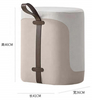 Modern Home Hotel Newest Furniture Portable Round Bucket Shape Fabric Ottoman Stool