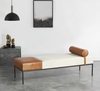 Modern Fabric Leather Outdoor Chaise Bed Massage Bed Living Room Chaise Lounge Apartment Convertible Bedroom Dining Hotel