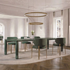 Modern Luxury New Popular Stainless Steel Chair Dining Room Furniture Leather Dining Chairs for Cafes and Restaurants