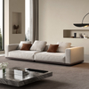 Italian style living room L-shaped sofa Home furniture modular design Linen fabric Hotel Sectional couch sofa set