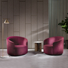Modern Nordic Velvet Sofa Curved Sofa Couch Living Room Home Office Upholstery Fabric Half Round Circle Sofa