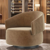Modern Nordic Living Room Furniture Luxury Club Sofa Arm Chair Armchair Boucle Wide Barrel Velvet Leisure Chairs