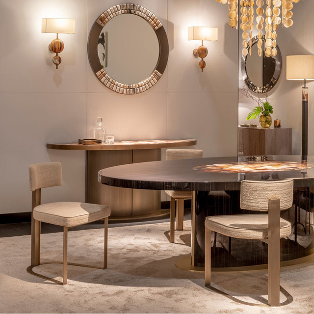 Modern Style Dining Chair Luxury Stainless Steel Restaurant Furniture Design Gold Dining Room Chair