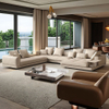 Italian Luxury Design Synthetic Leather Sofa Set Villa Living Room Furniture High-quality Modular U-shaped Couch Settee