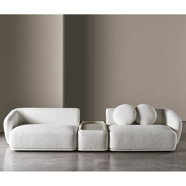 Hot Selling Modern Minimalism Hotel Living Room High Quality White Velvet Fabric 3 Seater Bedroom Sofa Furniture