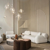 Modern Design Living Room Couch Furniture Hotel Apartment Leisure Low Armrest Velvet Fabric Sectional Sofa