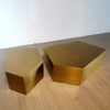 Modern Luxury Home Furniture Villa Living Room Hotel Lobby Geometric Gold Stainless Steel Coffee Table Set