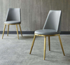 Hot Sale Fashion Leisure Modern Stye Stainless Steel Frame Leather Dining Chair for Living Room