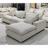 Modern Design Living Room Furniture Modular Sofa Couch Hotel Lobby Down Linen Fabric L-shaped Cloud Sofa Set