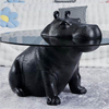 Factory Price Creative Design Round Tea Table Modern Home Villa Living Room Hotel Furniture Tempered Glass Coffee Table