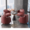 Italian Light Luxury Stainless Steel Golden Leisure Lounge Chair Single Sofa Designer Hotel Living Room Furniture Armchair