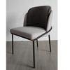 Modern Dining Room Furniture Italian Design Fabric Decoration Metal Leg Dining Chair White