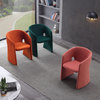Modern Style Dining Chair Shaped Sponge Velvet Chair Hotel Restaurant Cafe Negotiation Chair