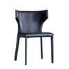 Luxury Hotel Dining Room Dining Chair Saddle Leather Designer Backrest Chair