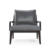 Modern Luxury Leather Fabric Frame Metal Leisure Chair Low Armrest New Design Hotel Living Room Single Sofa