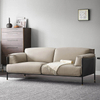 Modern Minimalist Home Office Furniture Villa Living Room Linen Fabric Three Seater 4-seater Sofa Couches Hotel Lobby Sofa