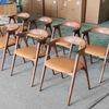 Nordic Solid Wood Dining Chair Wabi-sabi Design Hotel Dining Room Coffee Shop Restaurant Kitchen Chair