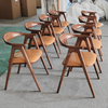 Nordic Solid Wood Dining Chair Wabi-sabi Design Hotel Dining Room Coffee Shop Restaurant Kitchen Chair