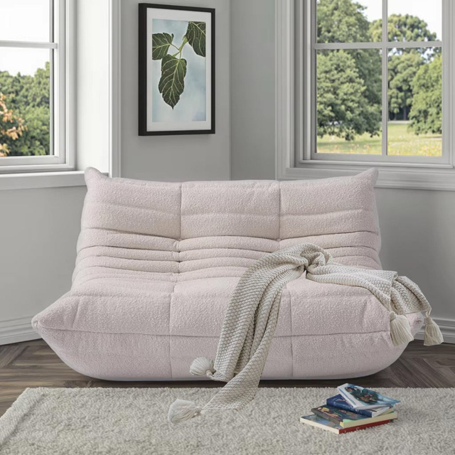 Modern Design Compressed Sofa Apartment Living Room Bedroom Comfortable Floor Velvet Lazy Sofa Set