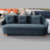 Modern Living Room Furniture Velvet Fabric Three Seater Sofa Set Designs Hotel Sofa Customized