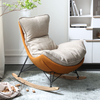Modern Style Design Leisure Recliner Chair Technology Fabric Down Filling Living Room Rocking Chair