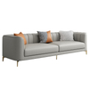 Modern Grey Armchair Sofa Set 1+1+3 Furniture Hotel Apartment Living Room Home Office Leather Sofa