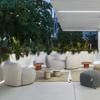 Modern Design Contemporary Nordic Luxury Sofa \white Teddy Curved Sofa Sherpa Shearling Lounge Lamb Fabric Sofa
