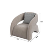 Luxury Leisure Single Sofa Chair Modern Club Small Velvet Fabric Arm Accent Chairs for Living Room