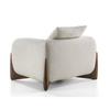 Modern Design Home Furniture Hotel Villa Living Room Solid Wood Base Cashmere Fabric Single Sofa Velvet Three Seat Sofa Set