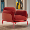 Factory Custom Modern Living Room Single Sofa Chair Furniture Upholstered Velvet Fabric Leisure Lounge Accent Hotel Armchair