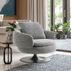Luxury Swivel Lounge Chair Modern Villa Living Room Furniture Fabric Leisure Accent Armchair